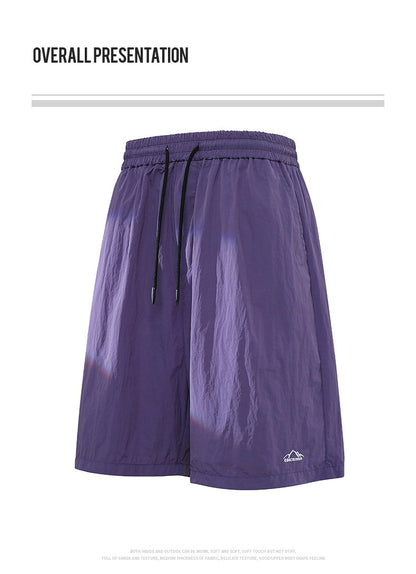 Men's Summer Embroidery Shorts Fashion Shorts Jogging Breathable Short Pants Male Shorts Casual Pants Simple Baggy Sports Shorts