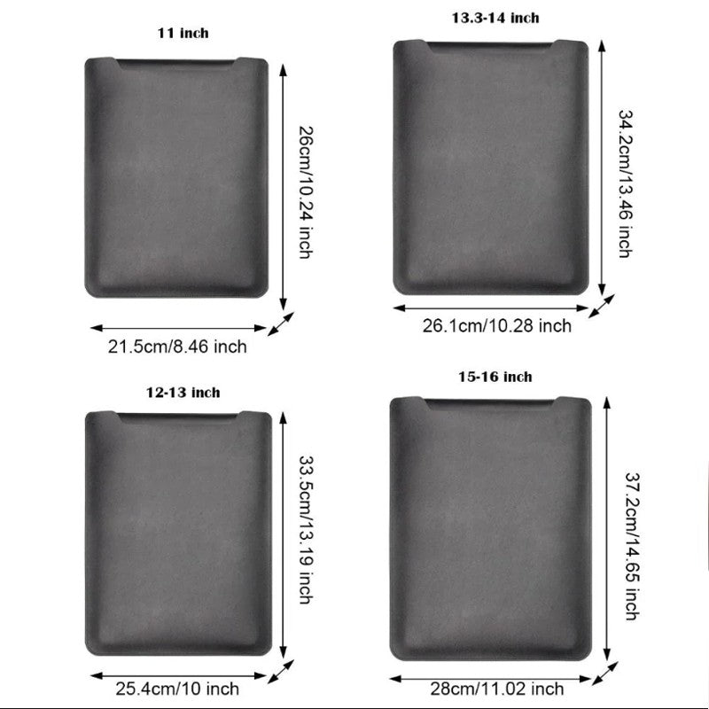 Business Travel Briefcase 11-16 Inch Laptop Sleeve Case PU Cover Notebook Protective Pouch Laptop Case Cover Non-Magnetic