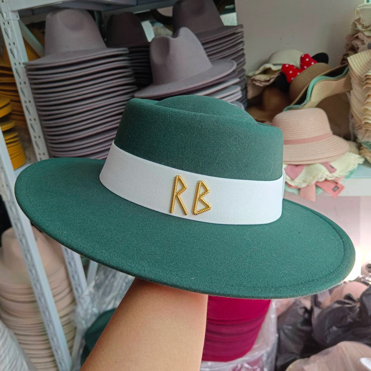 Fedora Chapéu de Copa Reta Chapéu de Outono/Inverno Chapéu RB Britânico Francês Chapéu de Copa Reta Chapéu Punk Jazz Chapéu de Aba Larga Gorras ??