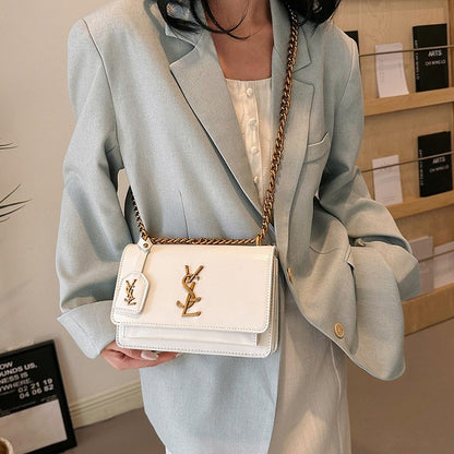 High quality women's bag crossbody bag large capacity texture single shoulder small square bag chain commuting phone bag