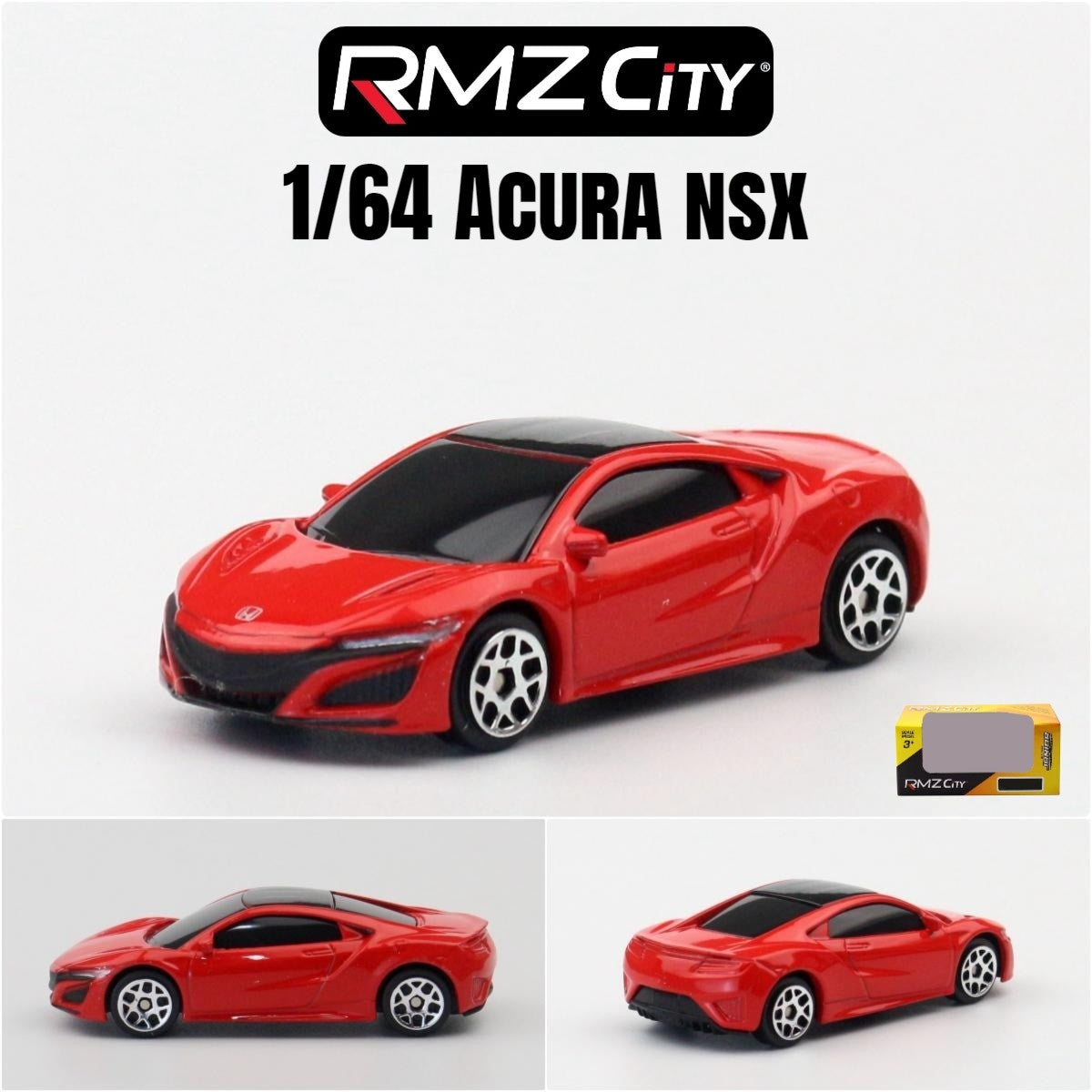 1/64 RMZ CiTY Miniatura de Carro de Brinquedo Diecast Modelo 3 polegadas Rodas Livres Coleção Adequado para Hot Wheels Presente para Crianças Meninos Criança