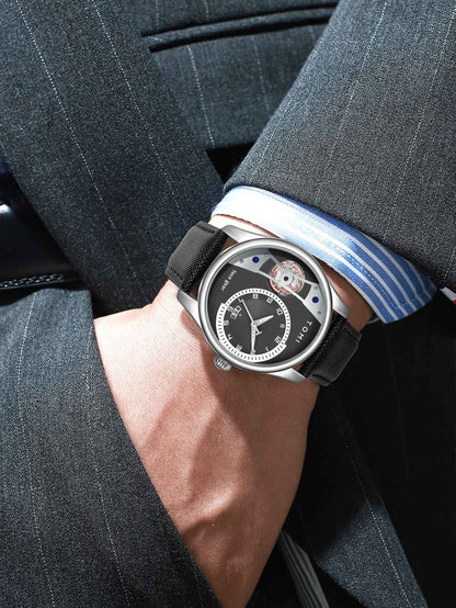 TOMI Set Gift Box for Men's Minimalist Business Quartz Watch Luxury Versatile Double Strap Detachable Watch Festival Gift