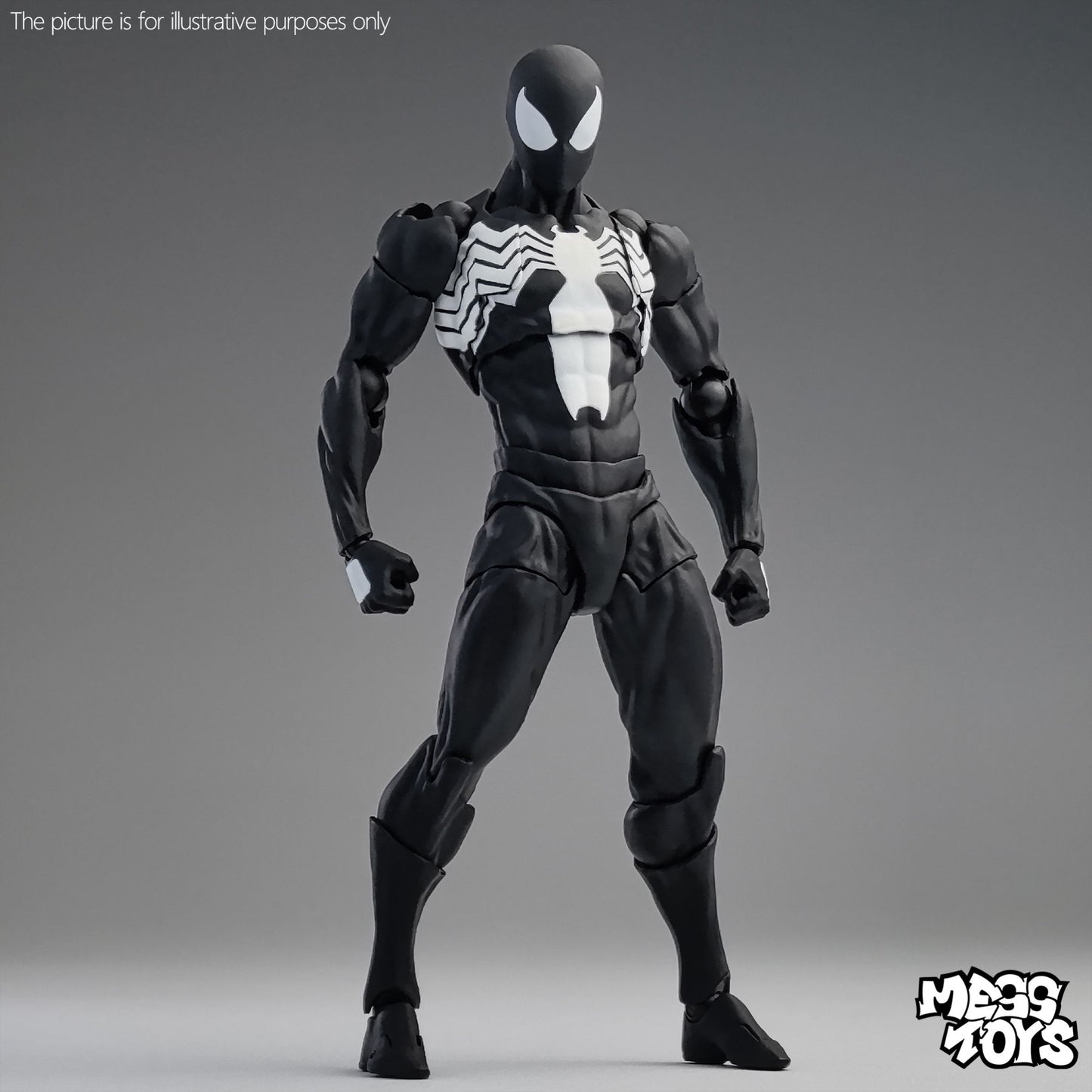 Mess Toys Boneco Homem-Aranha Terno Preto Vizinho Simbionte MessToys Boneco de Ação Vizinho Escarlate Brinquedo CT Toys Homem-Aranha Preto Vermelho