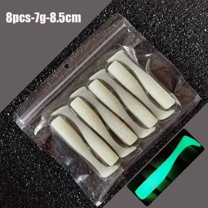 5pcs 30g/111mm Artificial Bait Lumious/Glow Mackerel Sea Bass Snapper Fishing Lure Wobblers Swimbait Jigging soft Baits