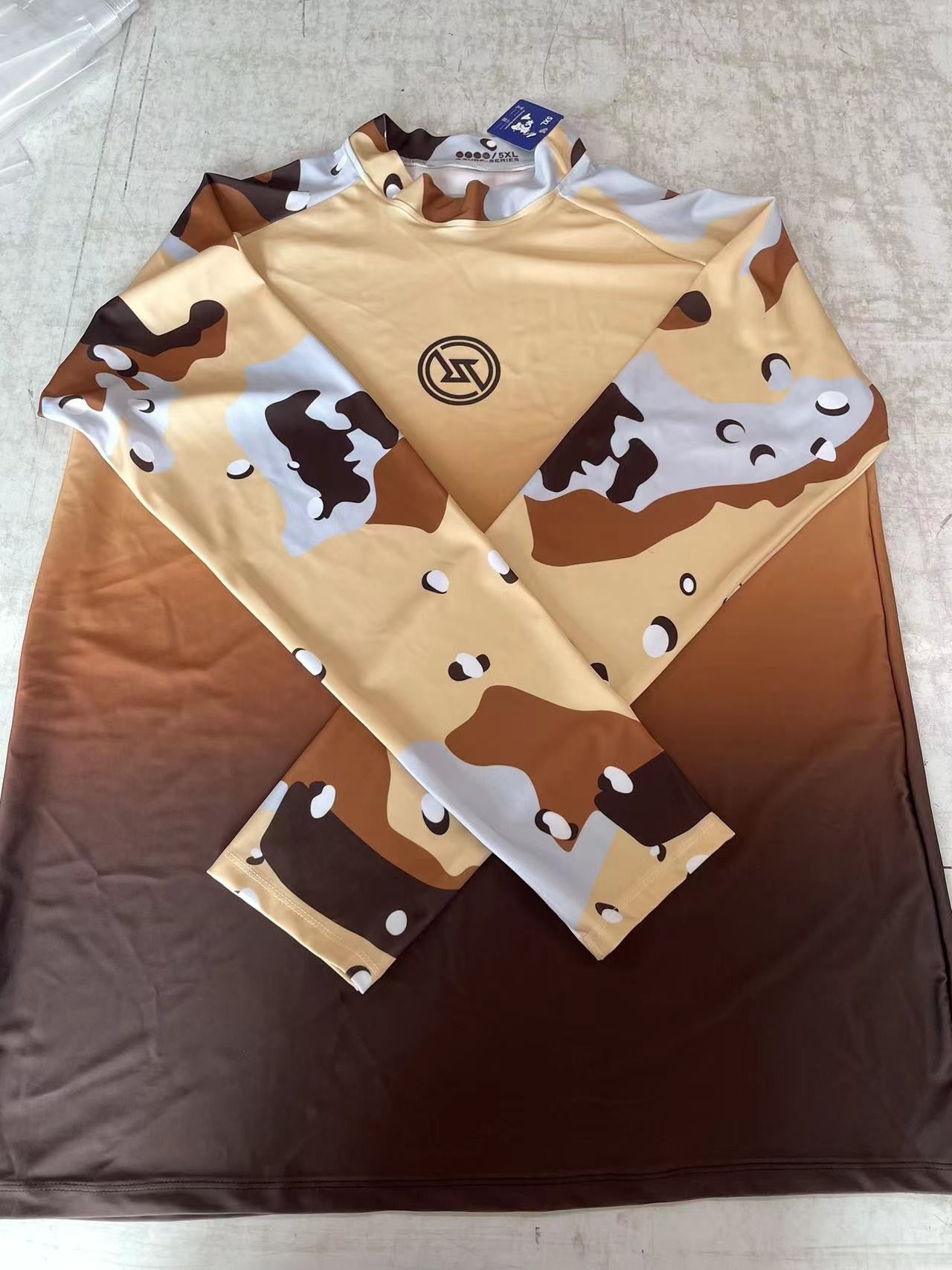 RT Men's Rashguard Surfing Shirt Camo Long Sleeve Lycra Sun Screen Beachwear Surf Sweatshirt UV Protection Swimwear New's