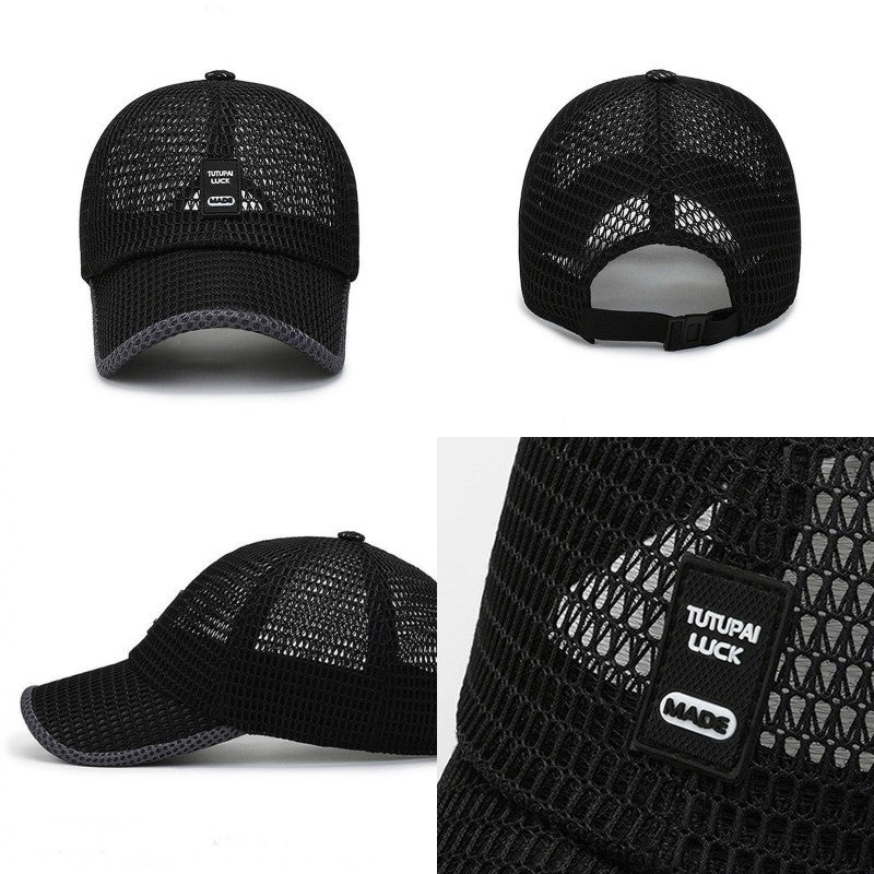 Men Women Outdoor Summer Full Mesh Net Cool Breathable Quick Drying  Sunhat Baseball Cap Anti-UV Tennis Golf Sport Trucker Hats