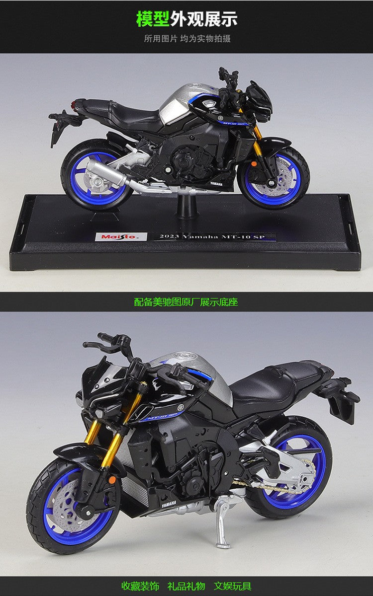 Maisto 1:18 2023 Yamaha MT10 SP MT-10 Estática Veículos Die Cast Hobbies Colecionáveis Brinquedos Modelo de Moto