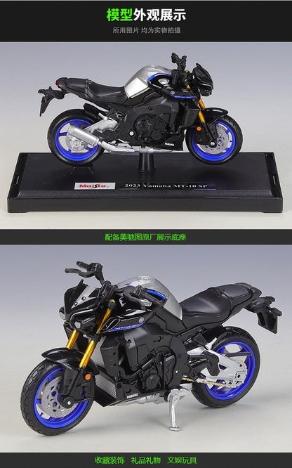 Maisto 1:18 2023 Yamaha MT10 SP MT-10 Estática Veículos Die Cast Hobbies Colecionáveis Brinquedos Modelo de Moto