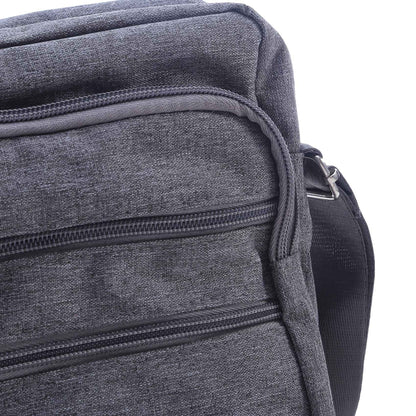 Men's Shoulder Bag Business Leisure Large Capacity Portable Handbag Zipper Multi Layer Waterproof Summer Male's Crossbody Bags