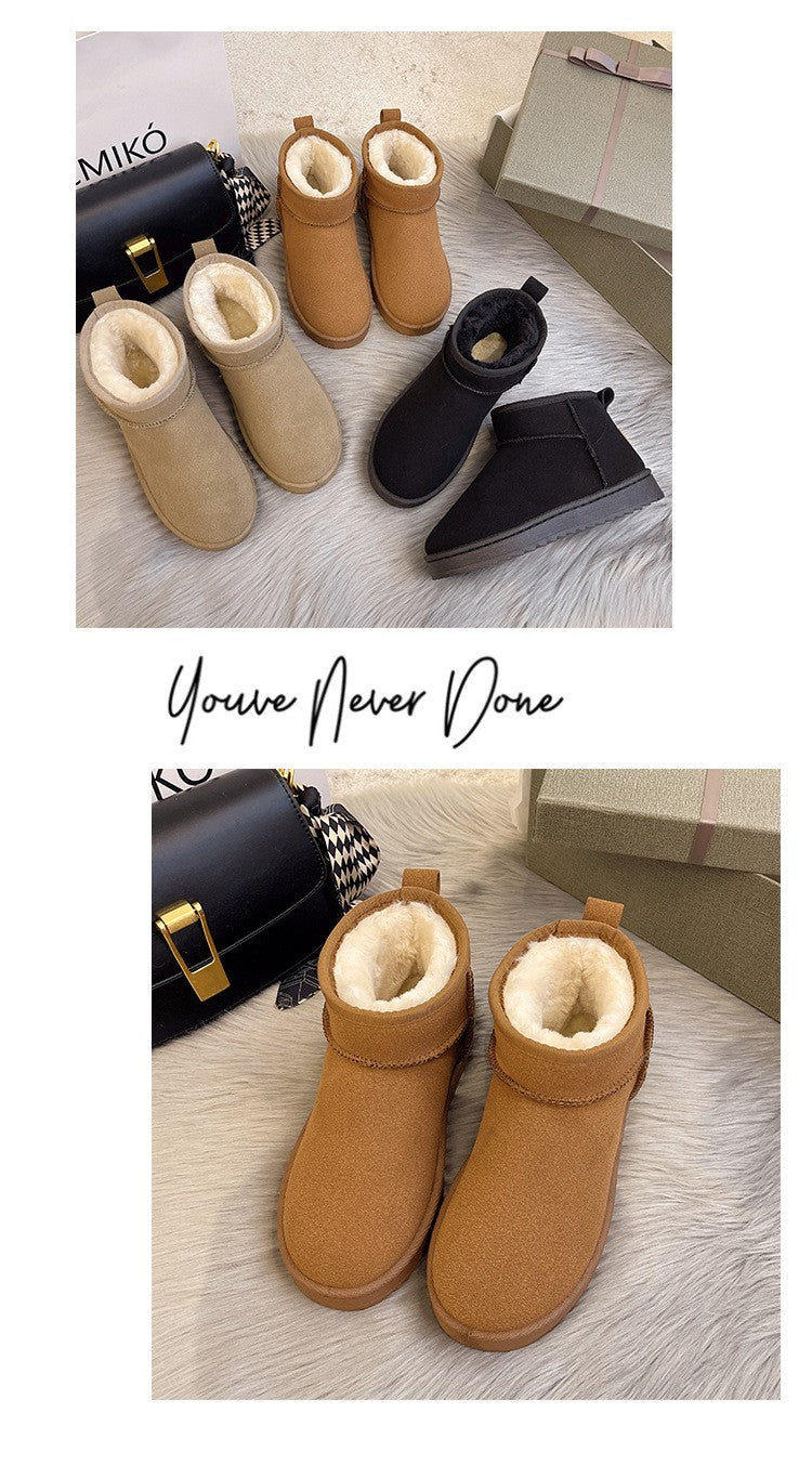 New 2024 Women Winter Ultra Mini Boot Designer Australian Platform Boots for Leather Warm Ankle Fur Booties Luxury Boots