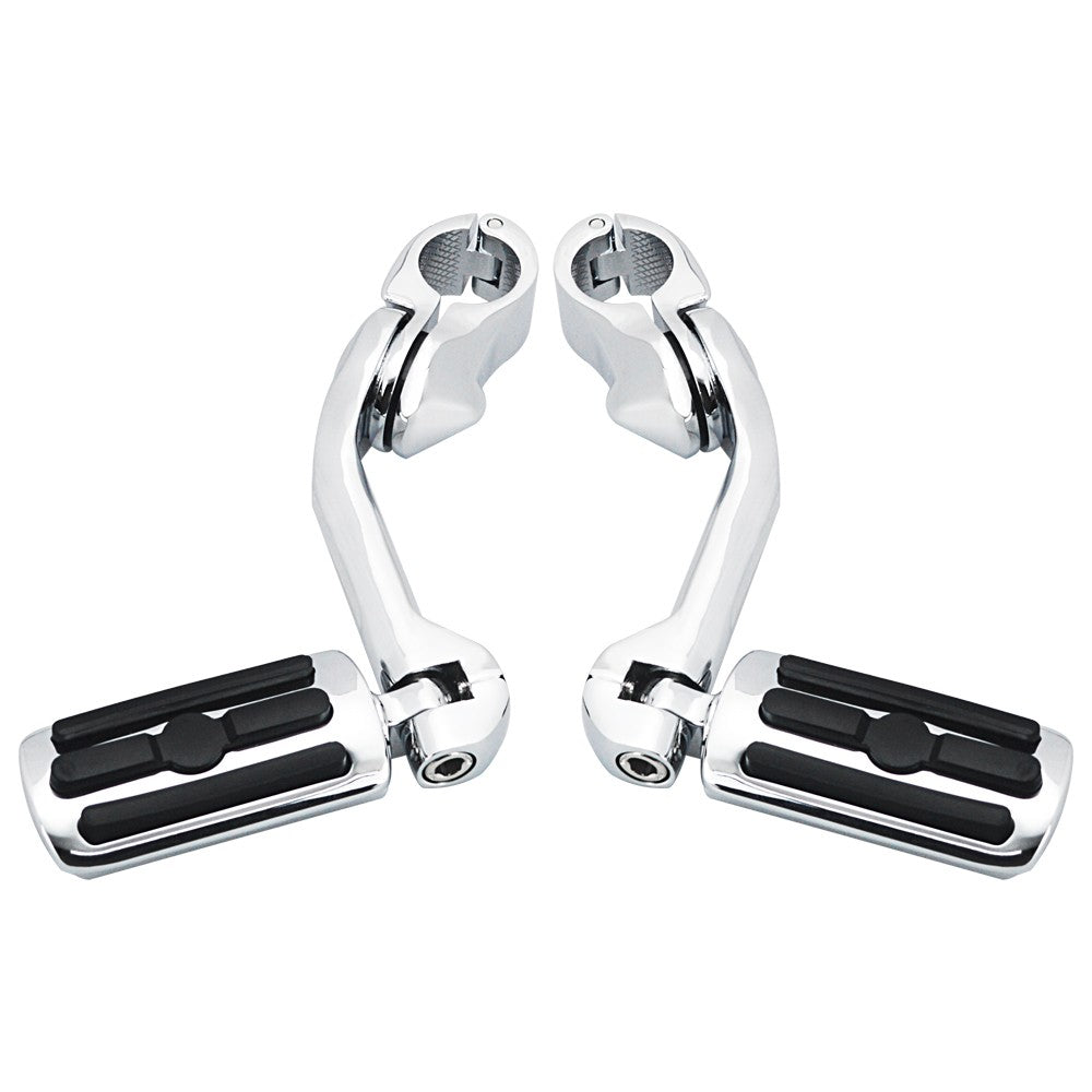 Kit de Suportes de Pedaleiras para Protetor de Motor de Motocicletas 1-1/4" Descanso de Pé para Harley Honda Davidson Road King Sportster Fat Boy Electra Glide