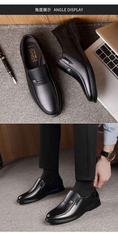 Sapatos Formais Masculinos de Couro Luxuosos Marca 2025 Mocassins Masculinos Sapatos de Vestir Respiráveis Slip on Sapatos de Condução Pretos Tamanhos Grandes 37-46