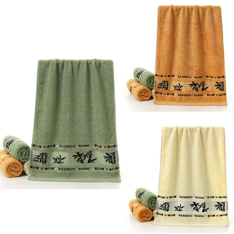 1/5/10pcs Bamboo Fiber Hand Bathroom Towels Natural Cool Embroidery Soft Quick-drying Hand Bath Towels For Bathroom Gym Shower