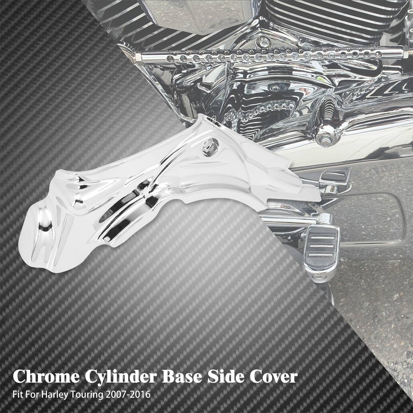Tampa Lateral da Base do Cilindro da Motocicleta Carenagem Para Harley Touring Road King FLHR Electra Street Glide FLTRX FHLX 2007-2016
