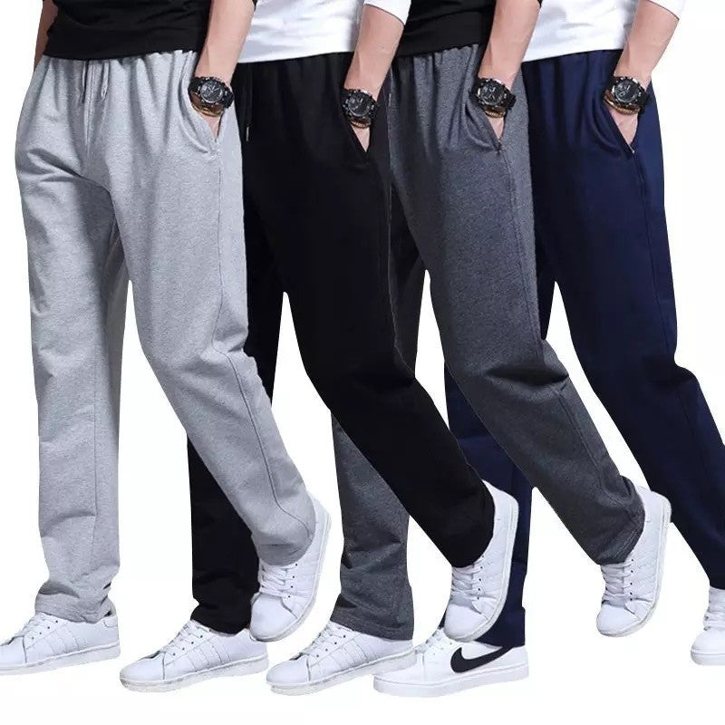 New Korean Straight tube Men Casual Sports Pants Running Workout Jogging Long Pants Gym Sport Trousers for Men Jogger Sweatpants