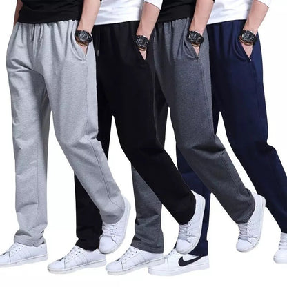 New Korean Straight tube Men Casual Sports Pants Running Workout Jogging Long Pants Gym Sport Trousers for Men Jogger Sweatpants