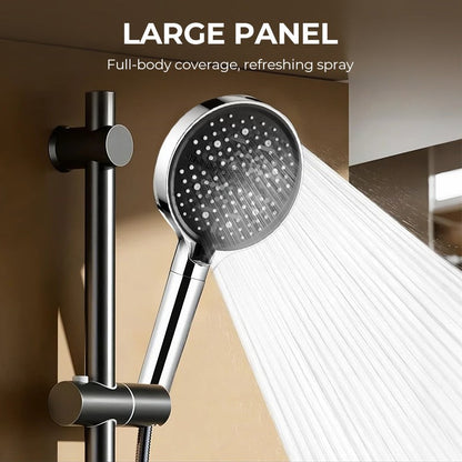 15CM Large Panel Nozzle 7 Modes Shower Head High Pressure Water Massage Shower Head Handheld Showerhead Bathroom Bathing Tools
