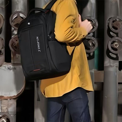 Neutral brand men's and women's business backpack suitable for students' school bags, with USB port and nylon material.