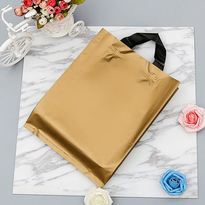 50 supermarket shopping bags clothing store plastic bags personalized advertising tote bags party gift bags custom printed logo