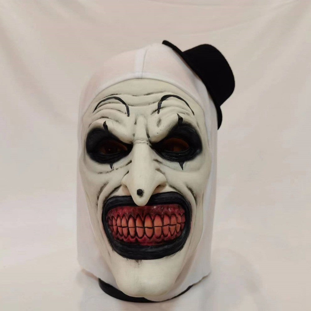Scary Cosplay Mask Halloween Clown Bloody Latex Soft Props Party Terrifier Costume Masks Adult One Size