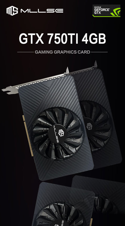 MLLSE NVIDIA GTX 750 Ti 4GB Graphics Card for Gaming Computer GDDR5 Video Card VGA DVI Video Output Brazil
