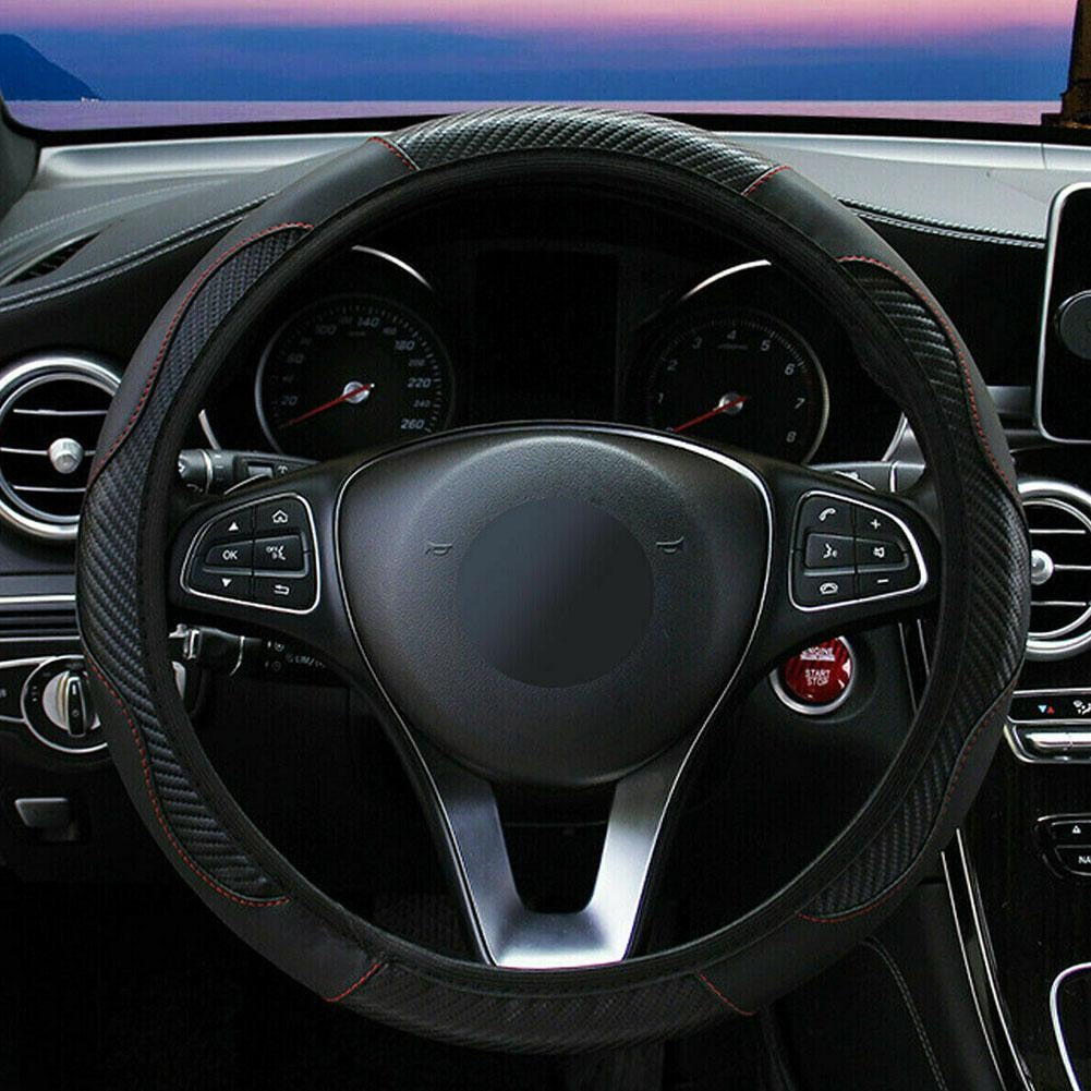 Car Steering Wheel Cover Leather Covers For Renault Clio Megane 4 3 2 Scenic Duster Fluence Laguna Kangoo Auto Decor Accessories