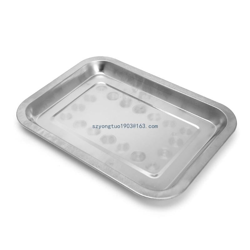 Stainless Steel Rectangular Plate Barbecue Grilled Fish Tray BBQ Container