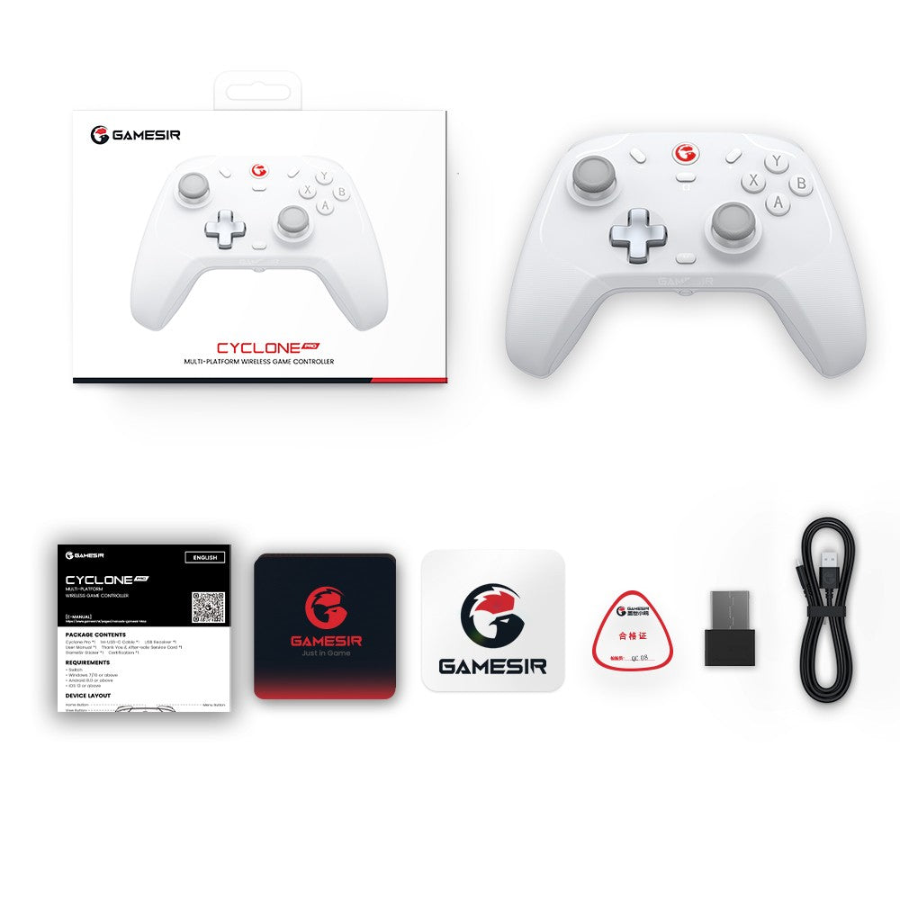 GameSir Cyclone Pro Wireless Switch Controller for Nintendo Switch iPhone Android PC Hall Effect Joystick Gaming Gamepad