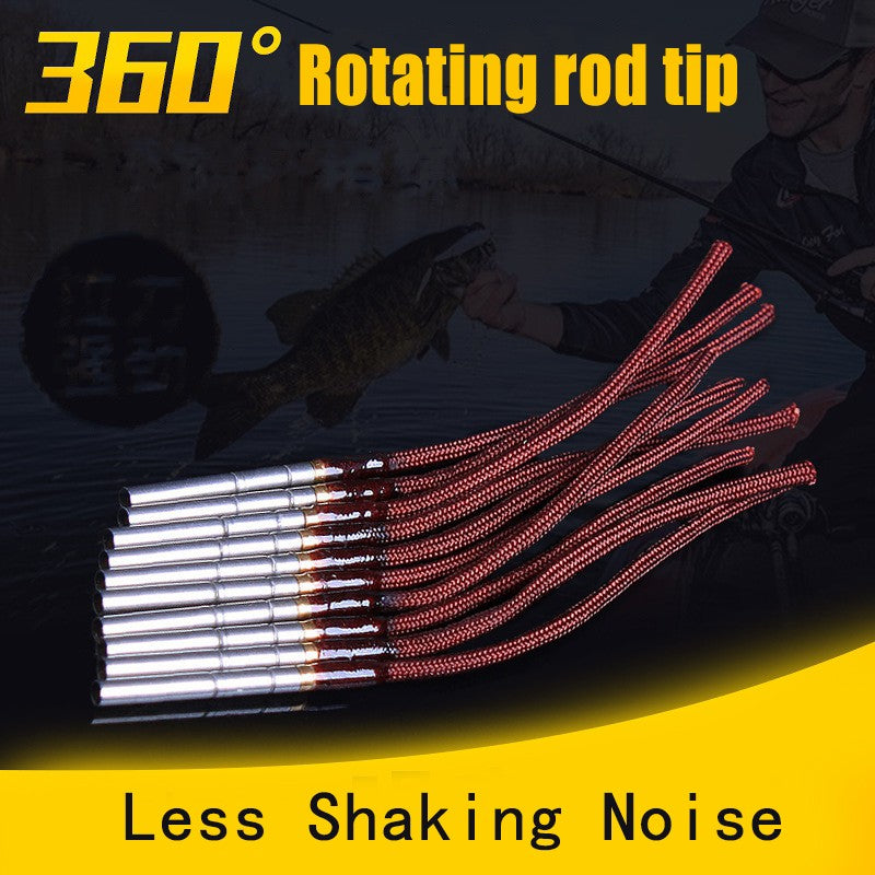 10 unidades/conjunto Ponteira de Vara de Pesca Rotativa Fio 0,8 mm-1,6 mm Ferramenta de Reparo DIY Acessórios para Vara de Pesca de Mosca
