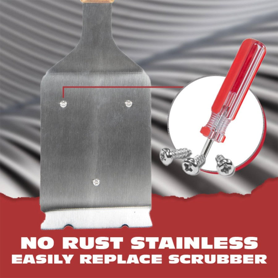 Steel BBQ Brush Grill and Scraper BBQ Cleaner Brush Perfect Tools - Rust Resistant Stainless Steel Barbecue Cleaner