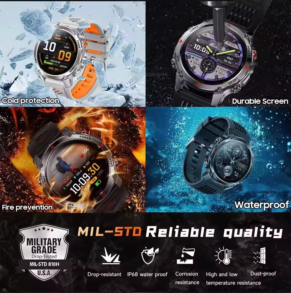 2025 Novo Smartwatch Profissional GPS Esportivo ao Ar Livre Corrida Rastreamento GPS Natação Bússola Altímetro 3ATM Pulseiras Esportivas Masculino