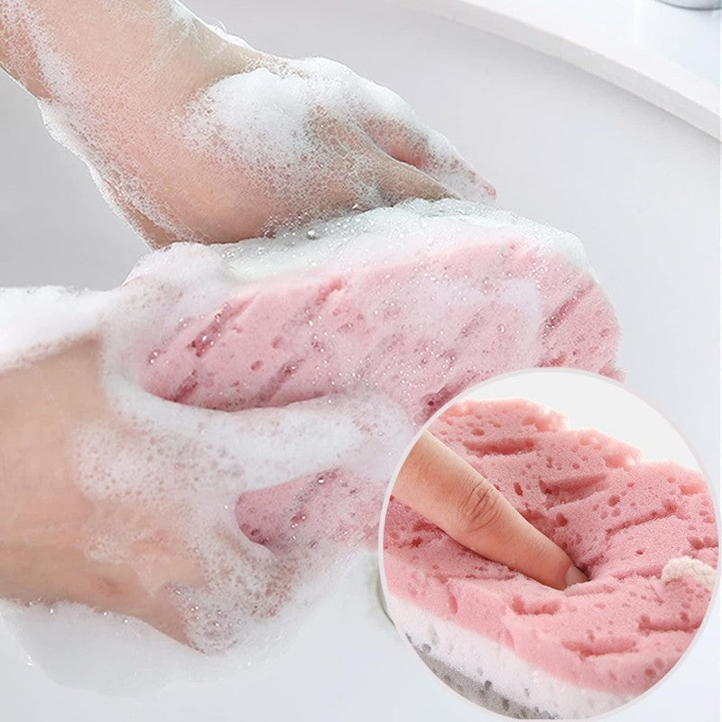 1/4PCS Sponge Bath Ball Shower Rub Whole Body Exfoliation Massage Brush Scrubber Body Brush Sponge Brush Bathroom Accessories