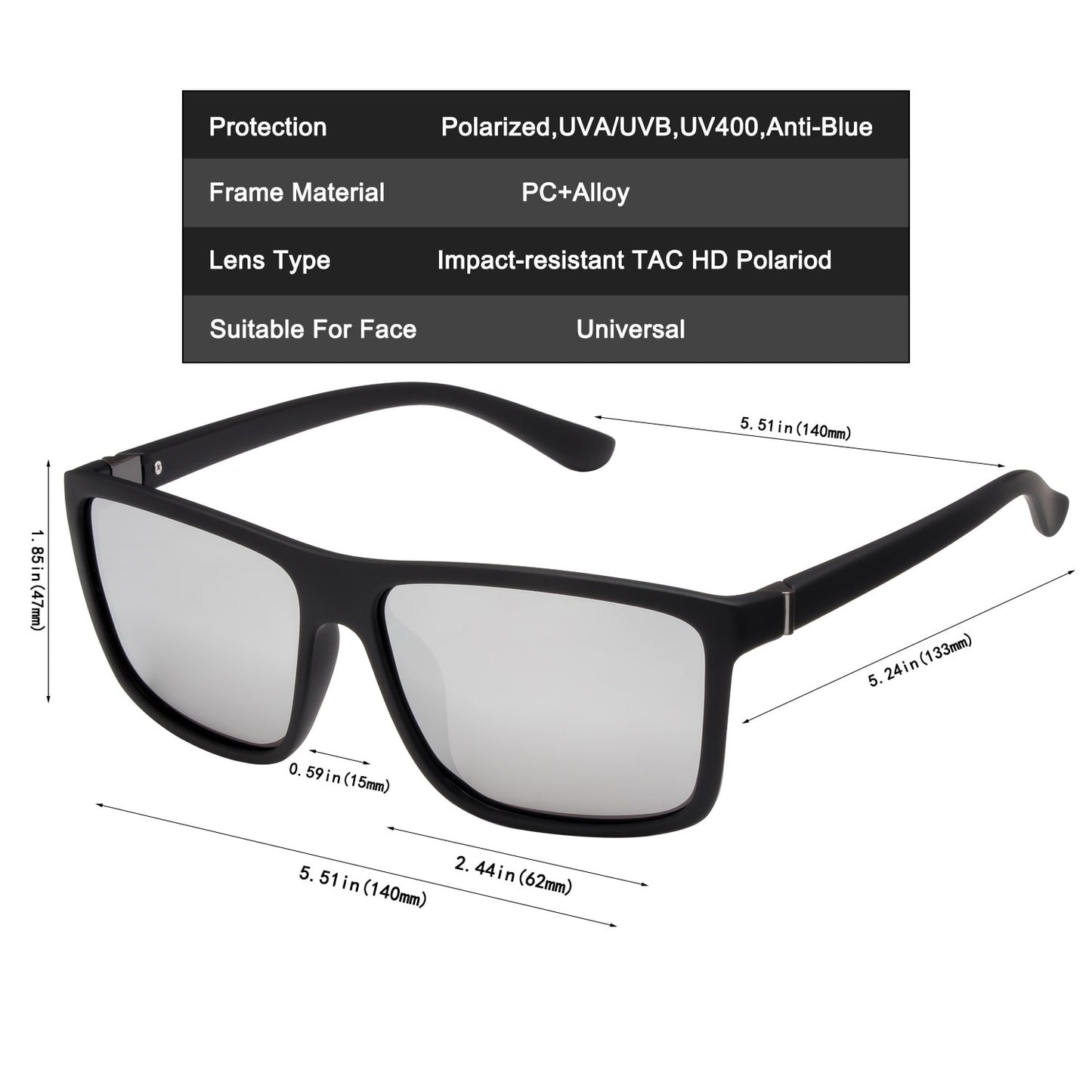 New Polarized Driving Brand Designer Sunglasses Luxury Men Aviation Square Sun Glasses Women Vintage Retro Glasses Shades