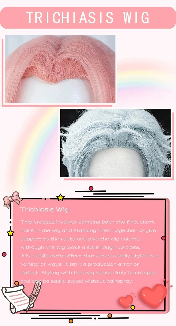 ?Ready For Ship?Qifrey Cosplay Wig Anime Witch Hat Atelier DokiDoki Men White Hair Qifrey Cosplay HalloweenHair Free Wig Cap
