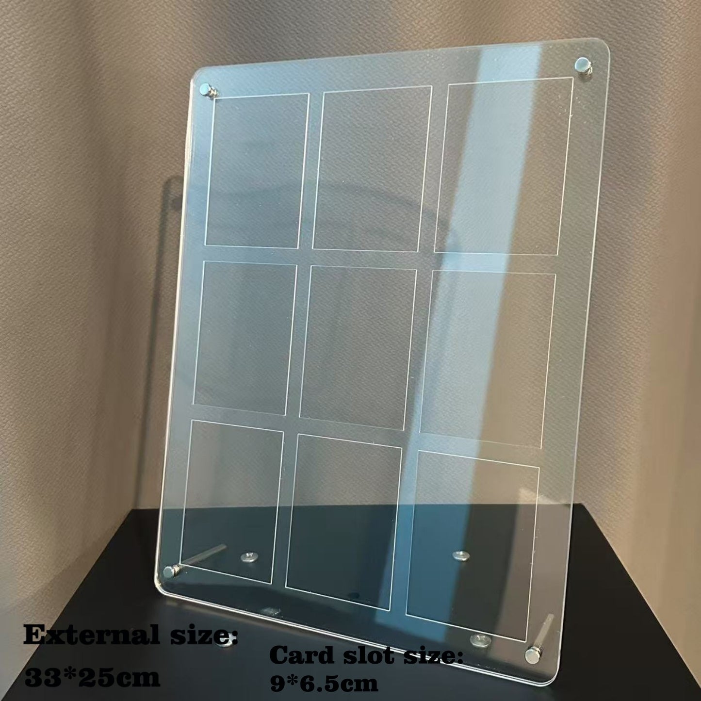 Expositor de acrílico transparente de 1-12 compartimentos Protetor à prova de poeira Porta-retratos para cartas TCG de Pokémon NARUTO One Piece
