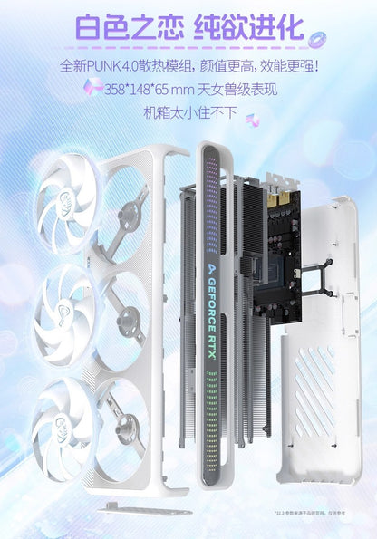 Esports Rebel RTX5080/5090D V2 White Desktop Computer Black Myth Wukong Game Independent Graphics Card