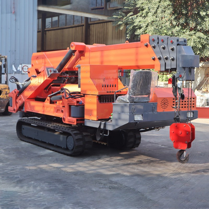 CE EPA Engine 3 Ton Spider Crane Full Hydraulic Telescopic Boom Mini Crawler Mobile 360° Rotating Spider Crane