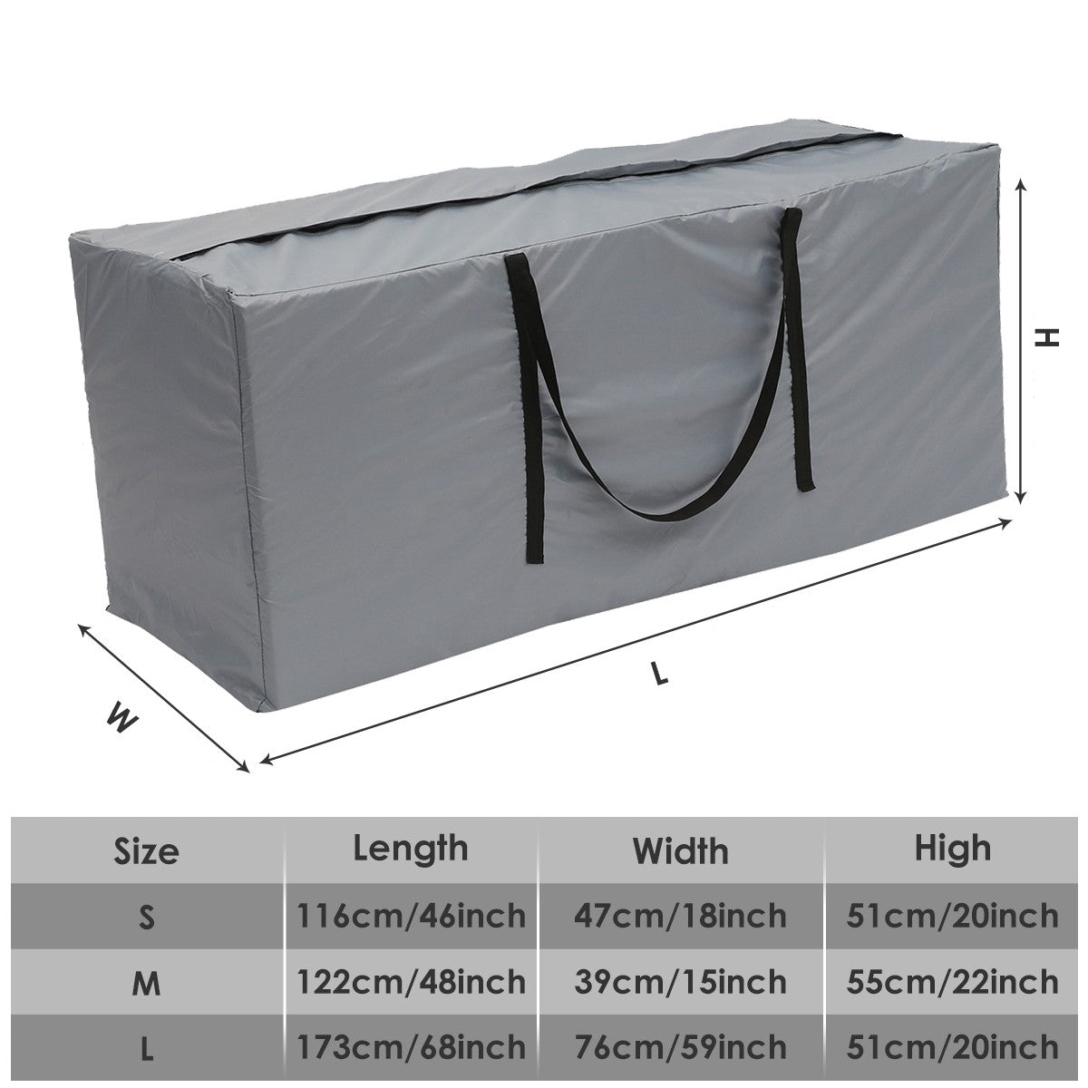 Cushion Storage Bag Large Capacity Furniture Protective Cover Outdoor Garden Waterproof Dustproof Christmas Tree Organizer New
