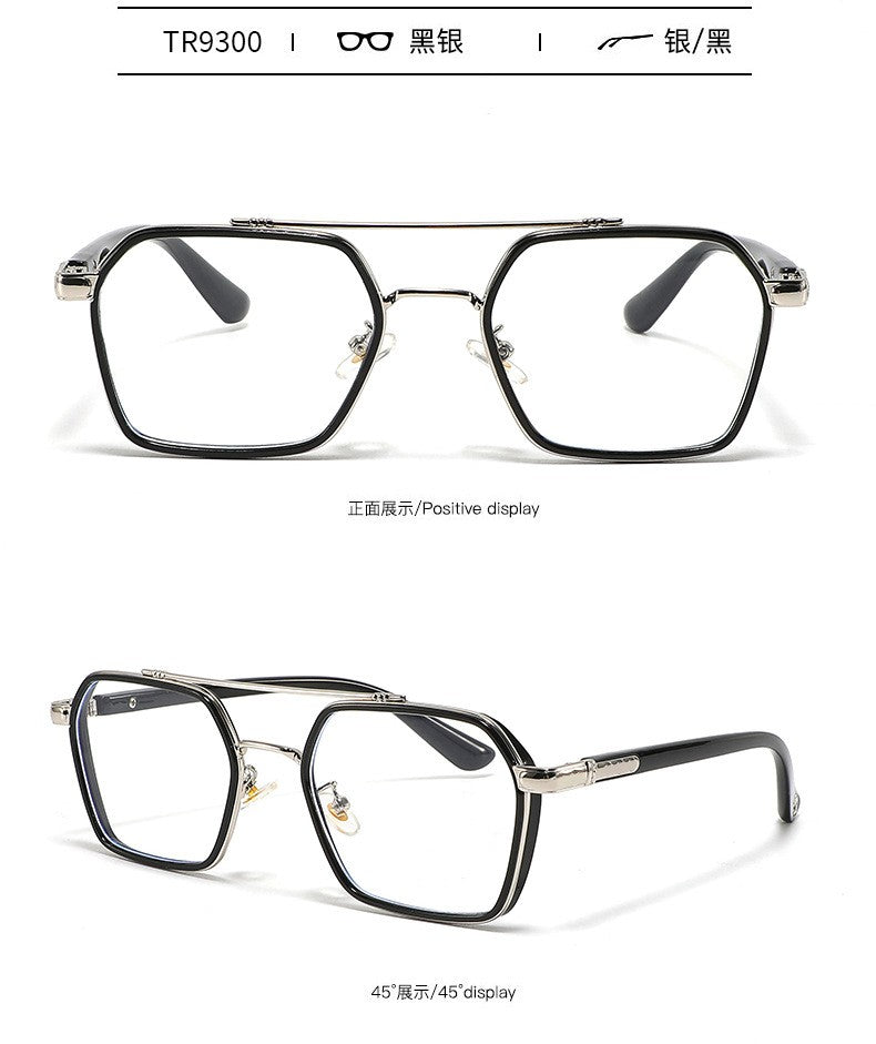 MIZHO Filtering Protect Eyesight Anti Blue Light Glasses Men Ultra light weight Blocking Glare Tony Stark Glasses Frame iron Man