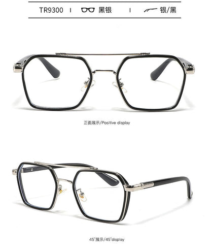 MIZHO Filtering Protect Eyesight Anti Blue Light Glasses Men Ultra light weight Blocking Glare Tony Stark Glasses Frame iron Man