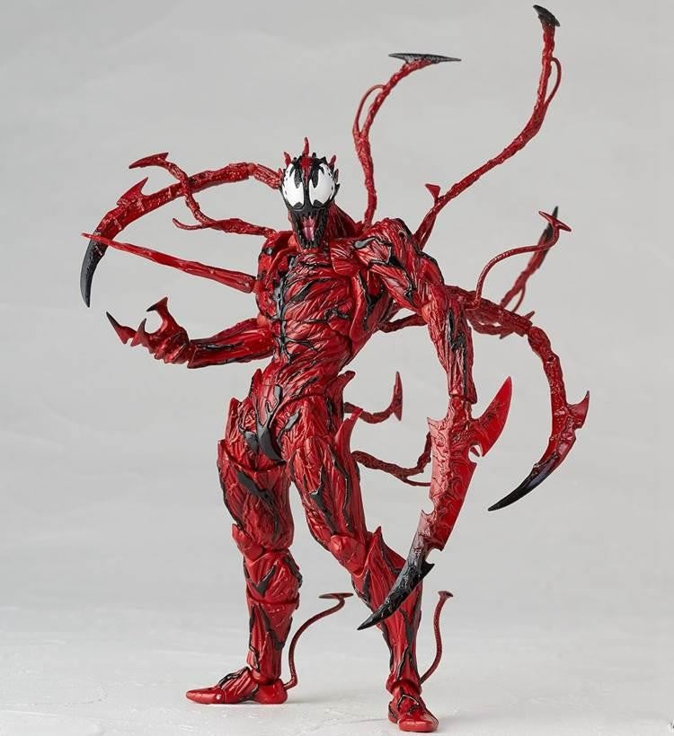 AMAZING YAMAGUCHI Carnificina Venom Homem-Aranha Marvel legends Boneco de Ação Articulado Modelo de Estátua com Rosto Mutável para Crianças de Brinquedo de Presente