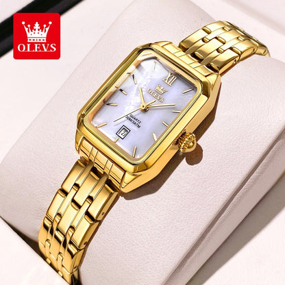OLEVS 5616 Women Watch Luxury Brand Quartz Watch Classic Original Square Gold Women Watch Waterproof Luminous Watch Reloj Hombre