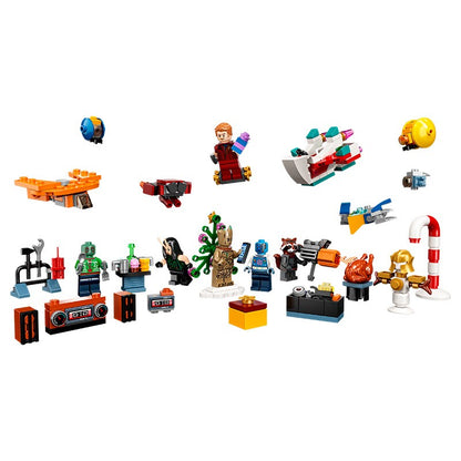LEGO Super Heroes 76231 Calendário do Advento de Natal Guardiões da Galáxia Blocos de Montar Quebra-Cabeça para Meninos e Meninas