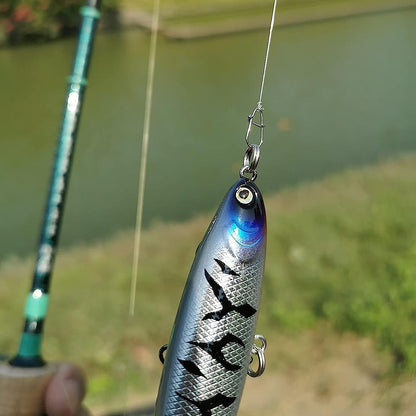 Conector de Isca para Pesca FishTrip Clipe de Pesca Carabina Snap Engate Rápido Anzol Duo Lock Aço Inoxidável