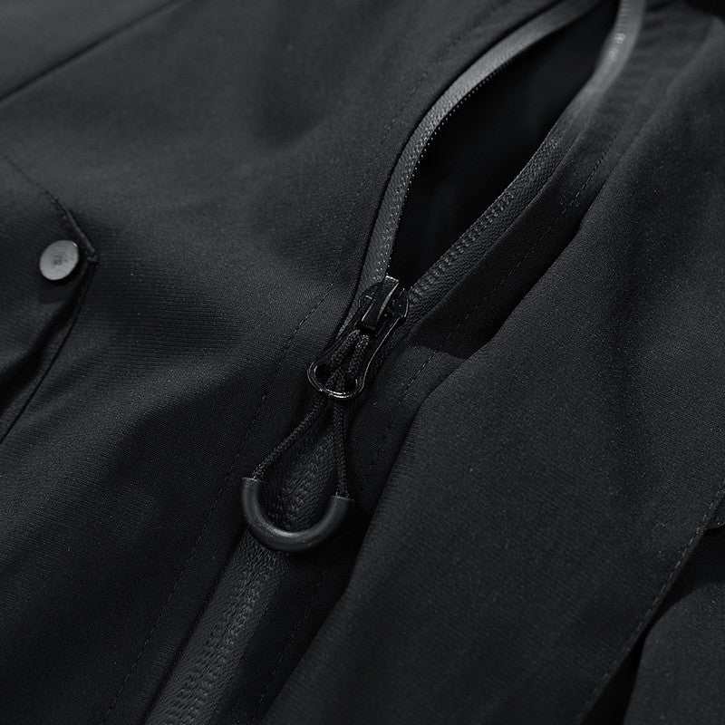 Men Jacket Hooded Windbreaker Trench Coats Oversize 6XL 7XL 8XL Plus Size Waterproof Black Bomber Camping Loose Thin Softshell