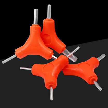 Chave Allen 3 em 1 Trident 2.5/3/4/5/6/8mm Conjunto de Chaves Sextavadas Ferramentas de Manutenção de Bicicletas em Aço Carbono
