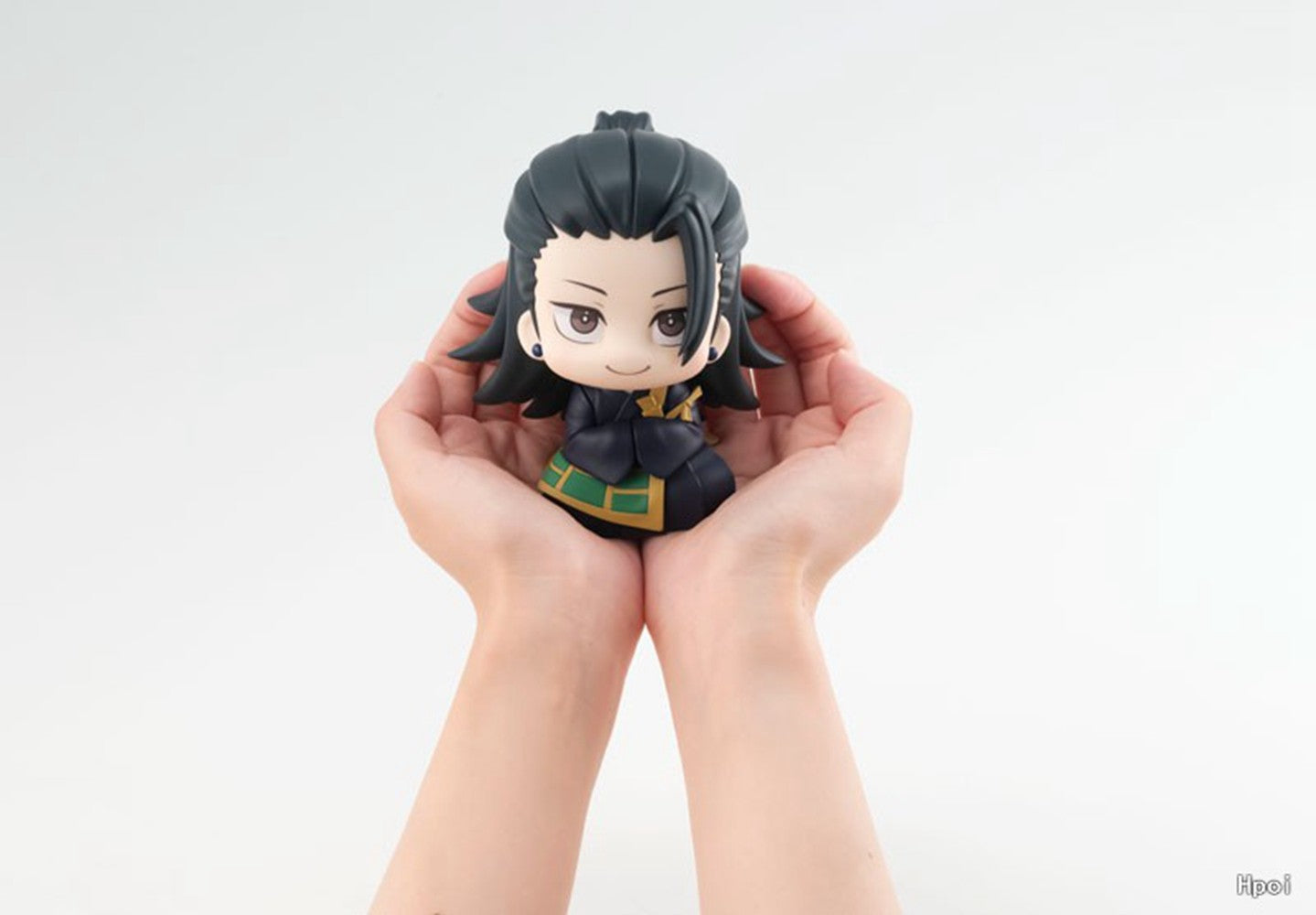 10CM Anime Jujutsu Kaisen Geto Suguru Colegial Satoru Gojo Look Up Sentado Fofo Versão Q Modelo de Brinquedo de Presente Boneco de Ação