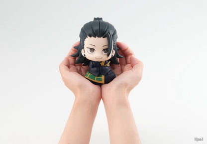 10CM Anime Jujutsu Kaisen Geto Suguru Colegial Satoru Gojo Look Up Sentado Fofo Versão Q Modelo de Brinquedo de Presente Boneco de Ação