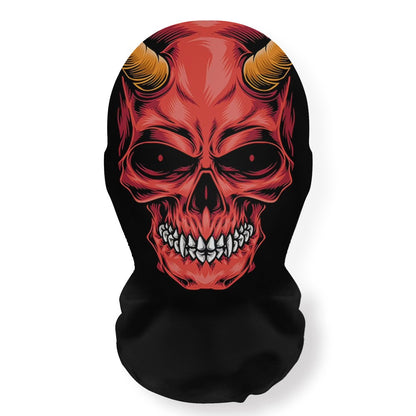 Halloween Terror Masks 3D Printing Skull Pattern Elastic Mesh Face Mask Funny Party Cosplay Props Balaclava Breathable Headcover
