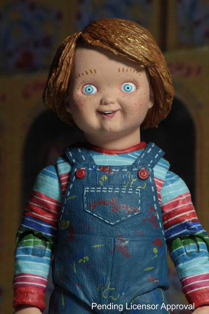 Genuine Real Original Halloween NECA GOOD GUYS CHUCKY Horror Doll PVC Figure Collectible Model Toy 10cm